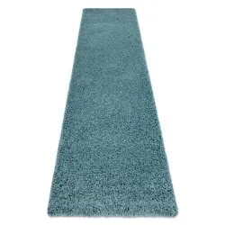 Teppich, Läufer SOFFI shaggy 5cm blau - in die Küche, Halle, Korridor