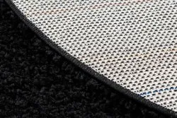 Teppich SOFFI Kreis shaggy 5cm schwarz
