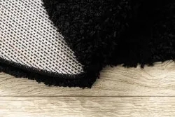 Teppich SOFFI Kreis shaggy 5cm schwarz