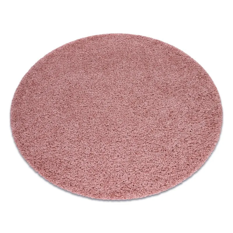 Teppich SOFFI Kreis shaggy 5cm rosa