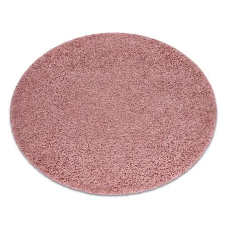 Teppich SOFFI Kreis shaggy 5cm rosa