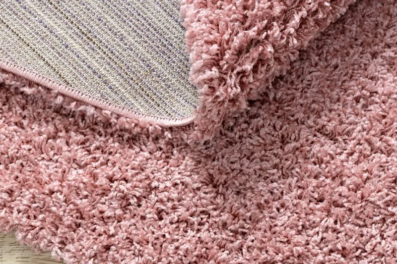 Teppich SOFFI Kreis shaggy 5cm rosa