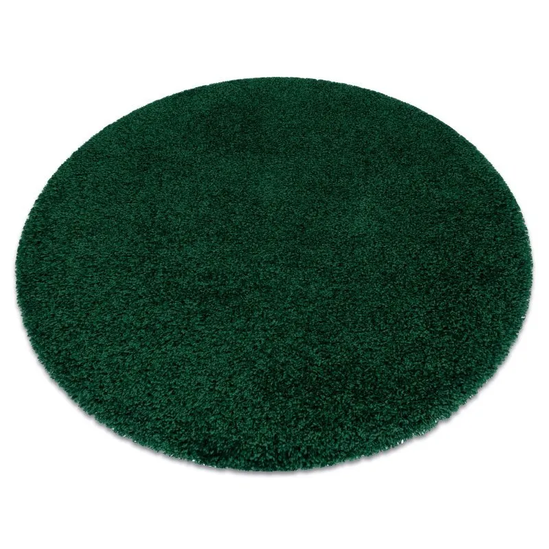 Teppich SOFFI Kreis shaggy 5cm Flaschengrün