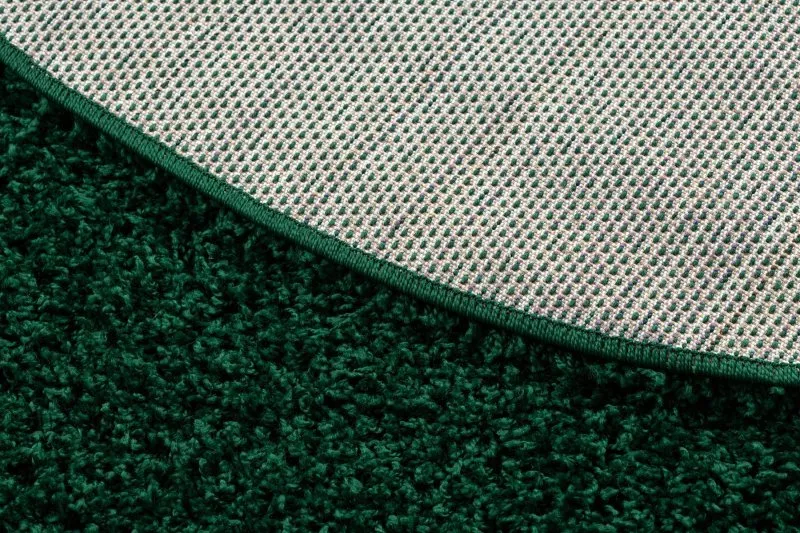 Teppich SOFFI Kreis shaggy 5cm Flaschengrün