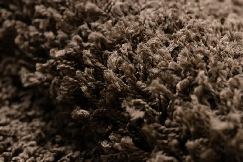 Teppich SOFFI Kreis shaggy 5cm braun