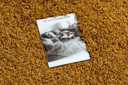Teppich SOFFI Kreis shaggy 5cm gold