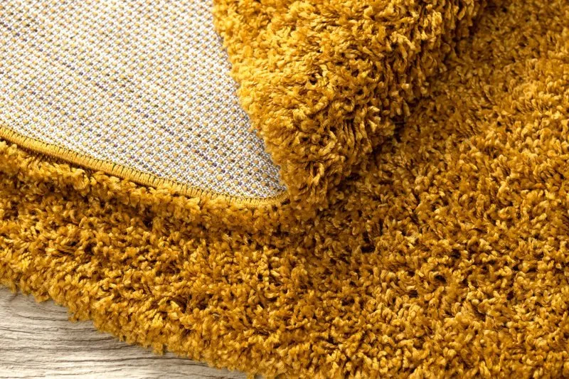 Teppich SOFFI Kreis shaggy 5cm gold