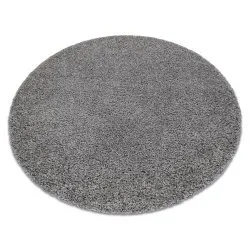 Teppich SOFFI Kreis shaggy 5cm grau