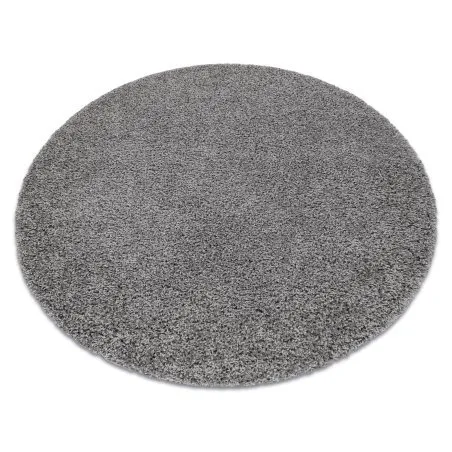 Teppich SOFFI Kreis shaggy 5cm grau