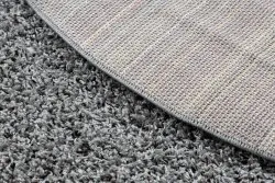 Teppich SOFFI Kreis shaggy 5cm grau