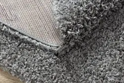 Teppich SOFFI Kreis shaggy 5cm grau