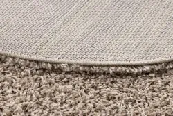 Teppich SOFFI Kreis shaggy 5cm beige