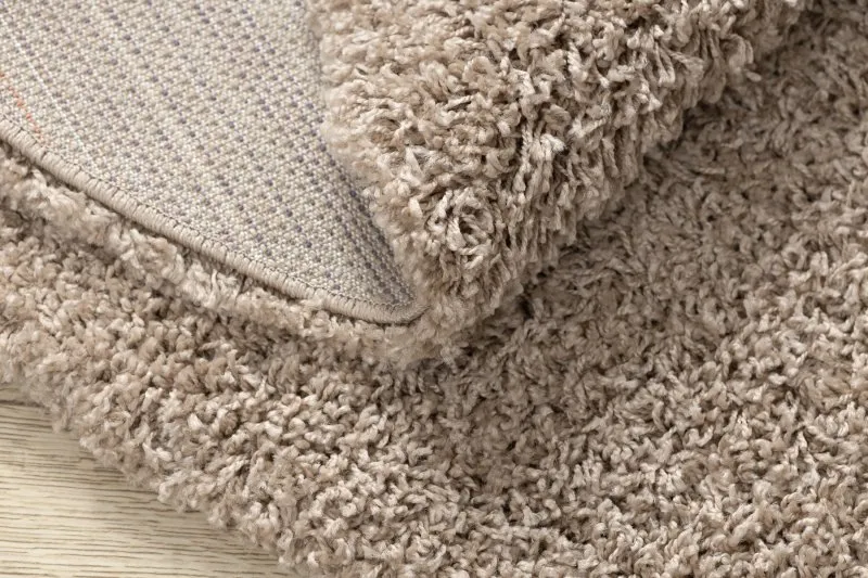 Teppich SOFFI Kreis shaggy 5cm beige