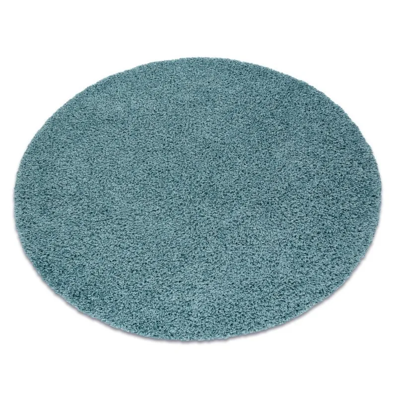 Teppich SOFFI Kreis shaggy 5cm blau