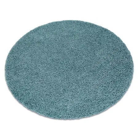 Teppich SOFFI Kreis shaggy 5cm blau