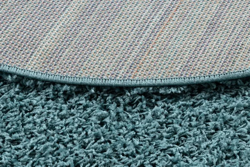 Teppich SOFFI Kreis shaggy 5cm blau