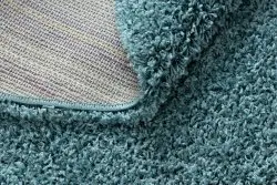 Teppich SOFFI Kreis shaggy 5cm blau
