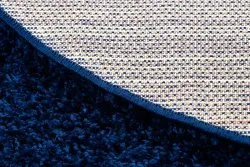 Teppich SOFFI Kreis shaggy 5cm dunkelblau