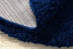 Teppich SOFFI Kreis shaggy 5cm dunkelblau