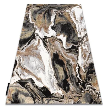Modern DE LUXE Teppich 622 Abstraktion - Strukturell creme / gold