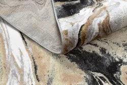 Modern DE LUXE Teppich 622 Abstraktion - Strukturell creme / gold