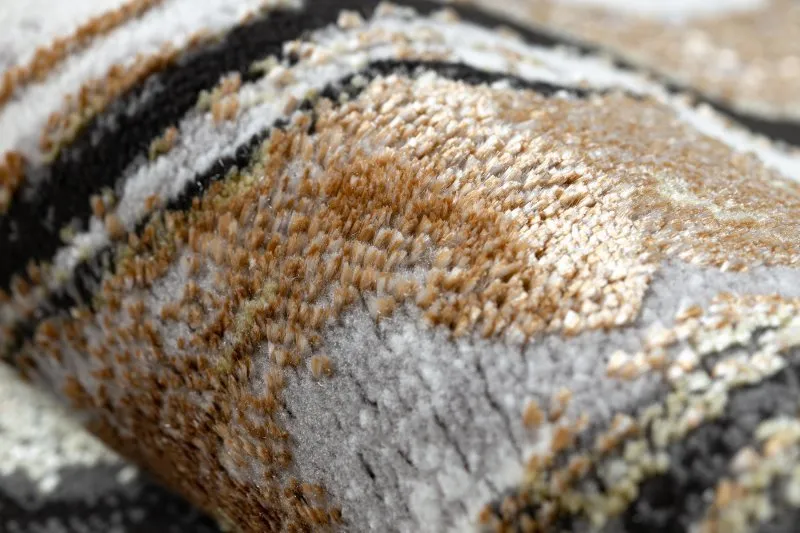 Modern DE LUXE Teppich 622 Abstraktion - Strukturell creme / gold