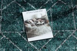 Modern DE LUXE Teppich 626 geometrisch, Diamanten - Strukturell grau / grün