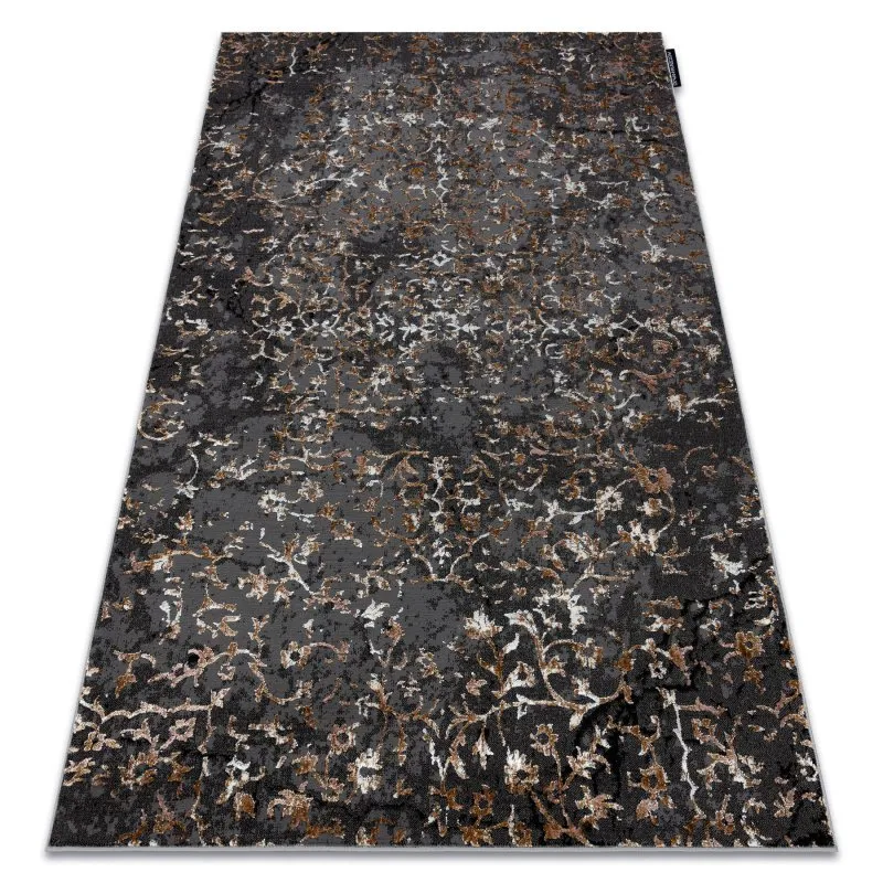 Modern DE LUXE Teppich 2080 Ornament vintage - Strukturell grau