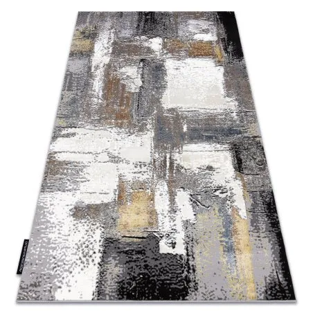 Modern DE LUXE Teppich 633 Abstraktion - Strukturell creme / gold