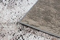 Modern DE LUXE Teppich 634 Rahmen vintage - Strukturell grau / rosa
