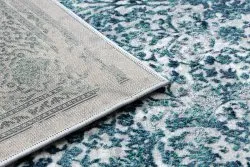 Modern DE LUXE Teppich 2082 Ornament vintage - Strukturell creme / grau