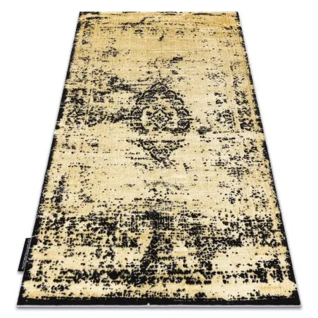Modern DE LUXE Teppich 2083 Ornament vintage - Strukturell gold / grau