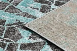 Modern DE LUXE Teppich 2079 vintage - Strukturell grün / Anthrazit