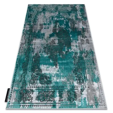 Modern DE LUXE Teppich 6827 Abstraktion, vintage - Strukturell grün / grau