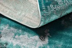 Modern DE LUXE Teppich 6827 Abstraktion, vintage - Strukturell grün / grau