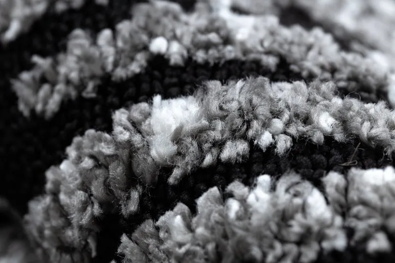 Teppich MAROC G8499 schwarz / weiß Franse berber marokkanisch shaggy