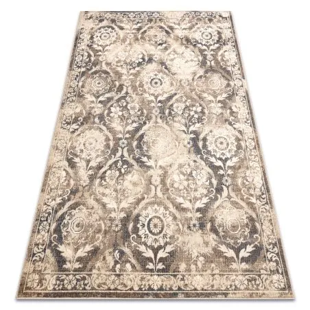 Teppich Wolle NAIN Ornament vintage 7601/50977 beige / dunkelblau