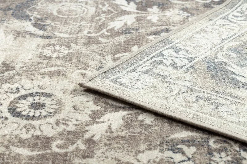 Teppich Wolle NAIN Ornament vintage 7601/50977 beige / dunkelblau