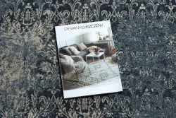 Teppich Wolle NAIN vintage 7010/50911 dunkelblau / beige