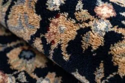 Teppich Wolle NAIN Rosette, Rahmen 7177/51011 beige / schwarz