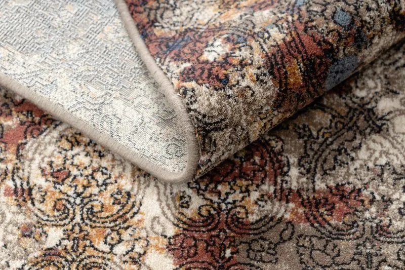 Teppich Wolle NAIN Ornament vintage 7700/51922 beige / dunkelblau / terrakotta