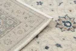 Teppich Wolle NAIN Rahmen Ornament 7179/51943 beige / dunkelblau