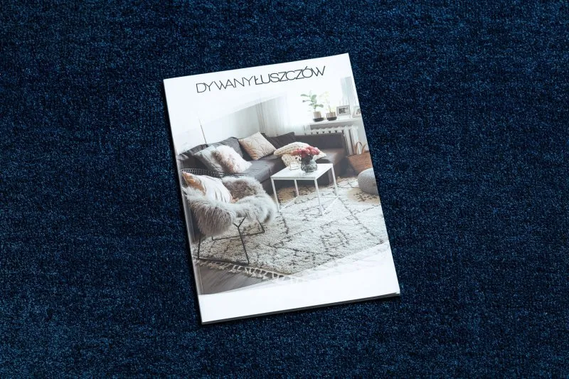 Nowoczesny dywan do prania LATIO 71351090 granatowy