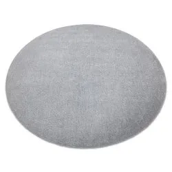 Moderner Waschteppich LATIO 71351060 Kreis silber