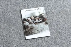 Nowoczesny dywan do prania LATIO 71351060 koło srebrny