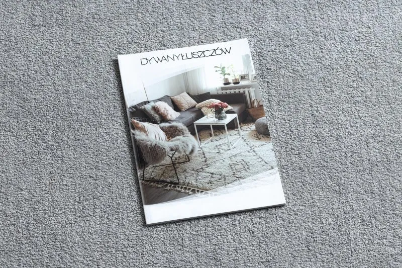 Nowoczesny dywan do prania LATIO 71351060 koło srebrny