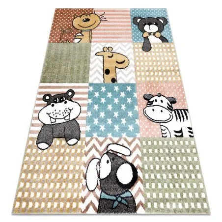Teppich FUN Pets für Kinder, Tiere farbig multi