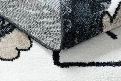 Teppich FUN Hop für Kinder, Hopse, Tiere schwarz