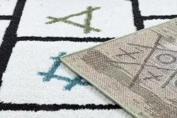 Teppich FUN Hop für Kinder, Hopse, Tiere grün