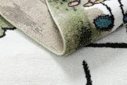 Teppich FUN Hop für Kinder, Hopse, Tiere grün